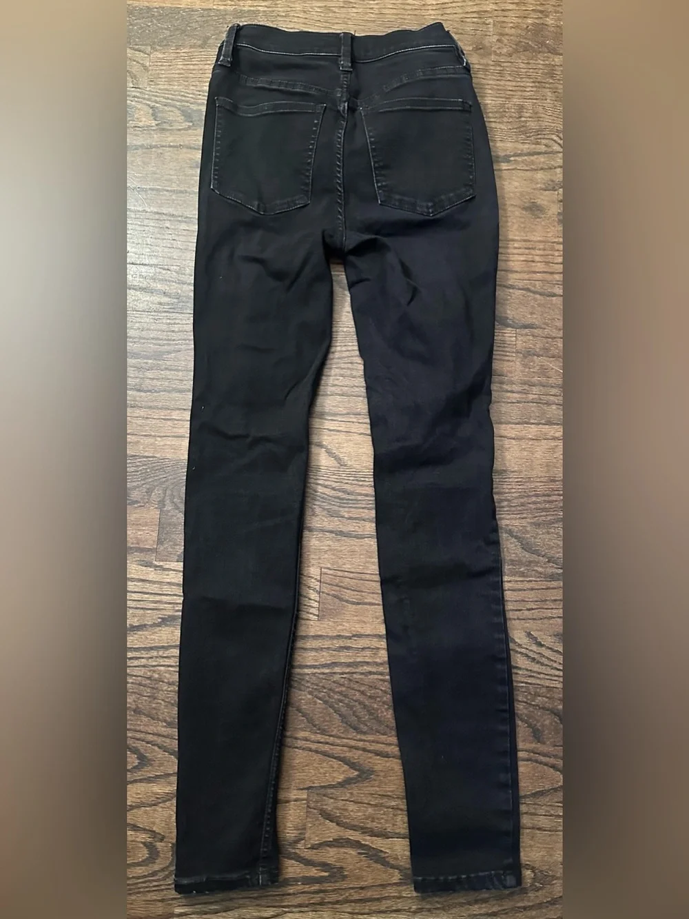 Free People Black Distressed Skinny Jeans